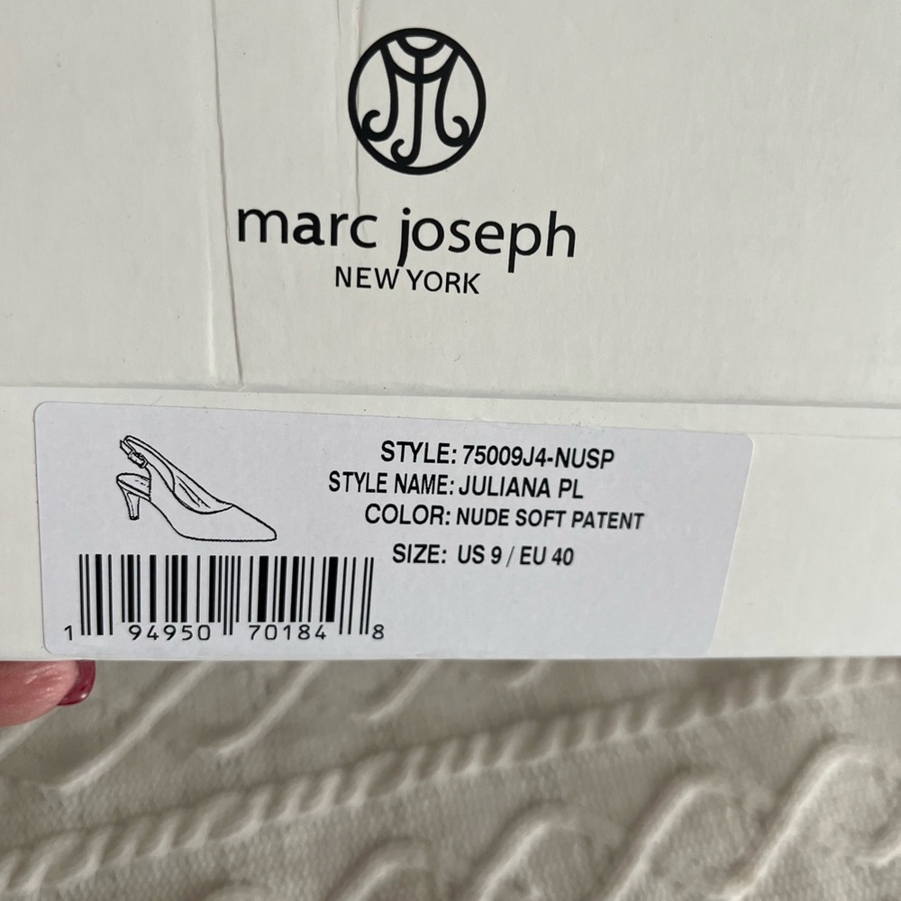 Marc Joseph New York Beige Juliana Place Slingback Pumps Heels Women’s Size 9 - Picture 8 of 15